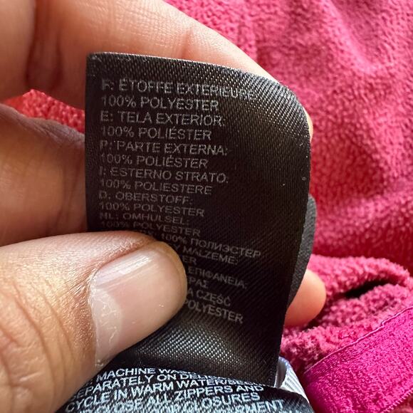 The North Face Full Zip Fleece Hoodie Sweater Light‎ Weight Women's Size Medium - Picture 3 of 9